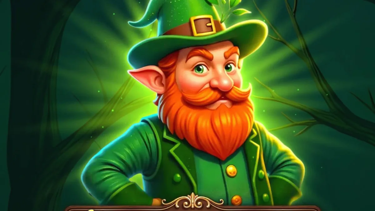 Majestic Leprechaun slot game screen na may temang Irish